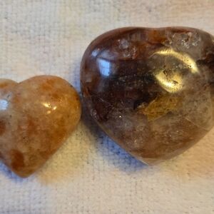 Carnelian Agate Carved Hearts